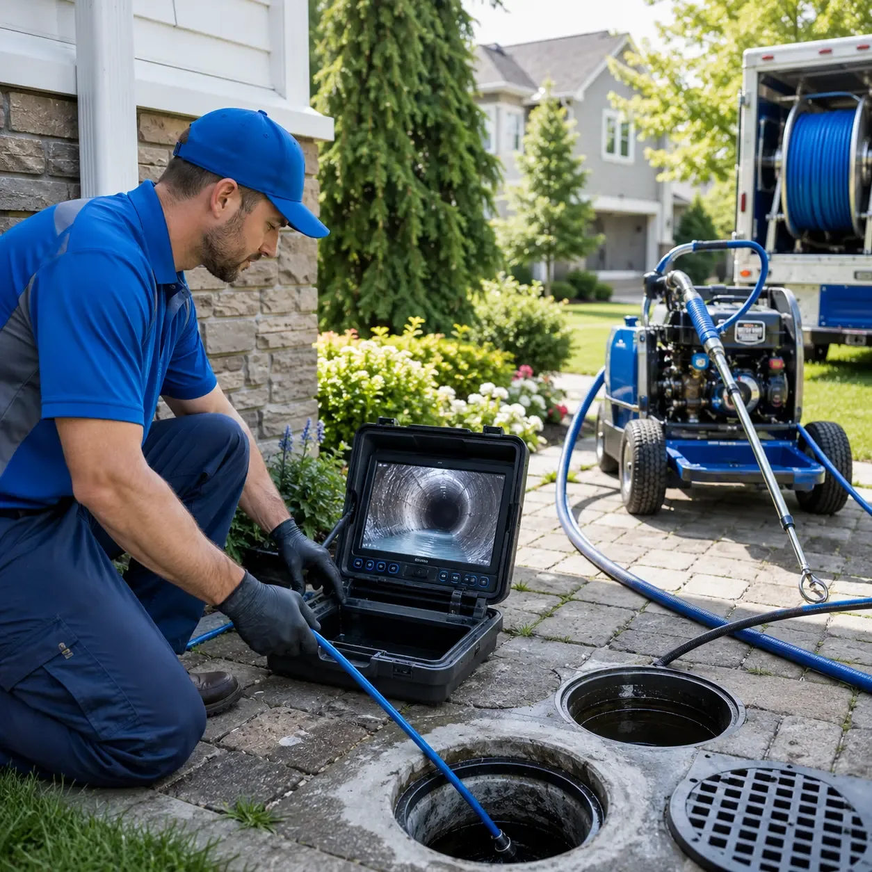 Outdoor drain cleaning professionals serving Monroe, LA