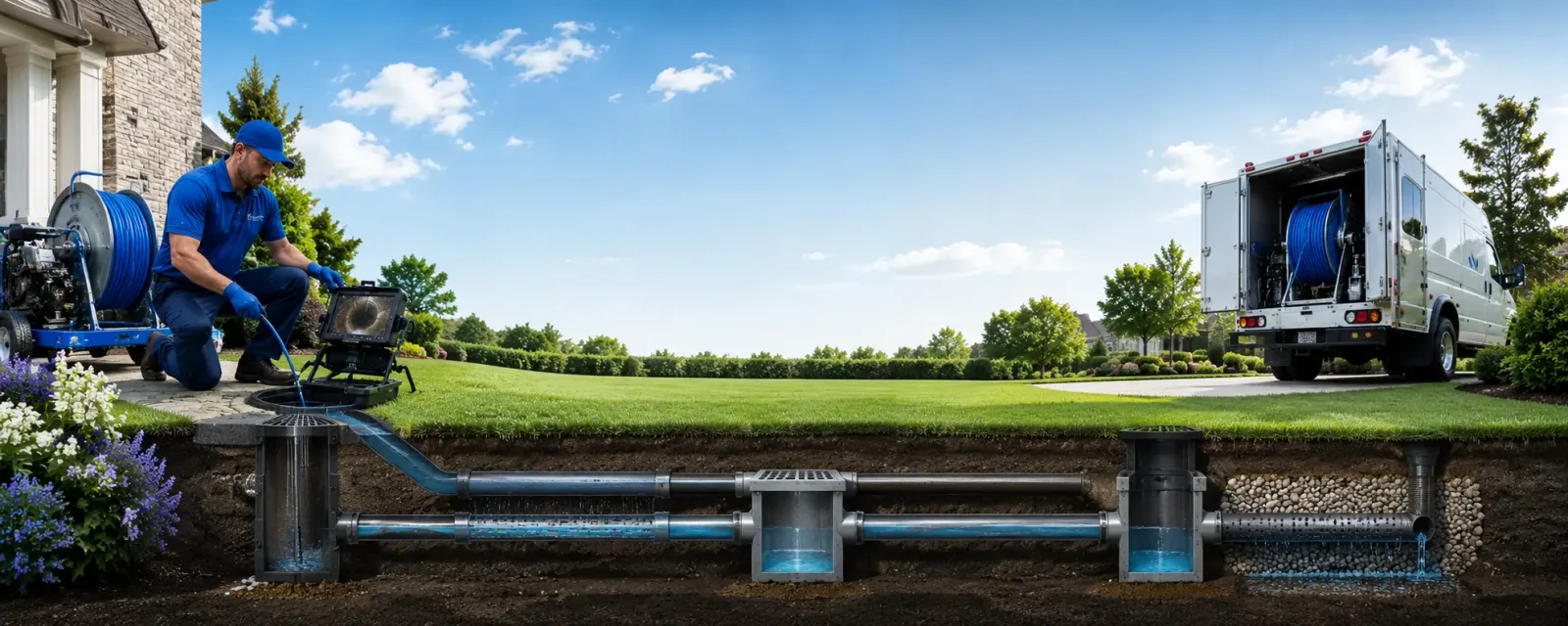 Outdoor drain cleaning information for Monroe, LA